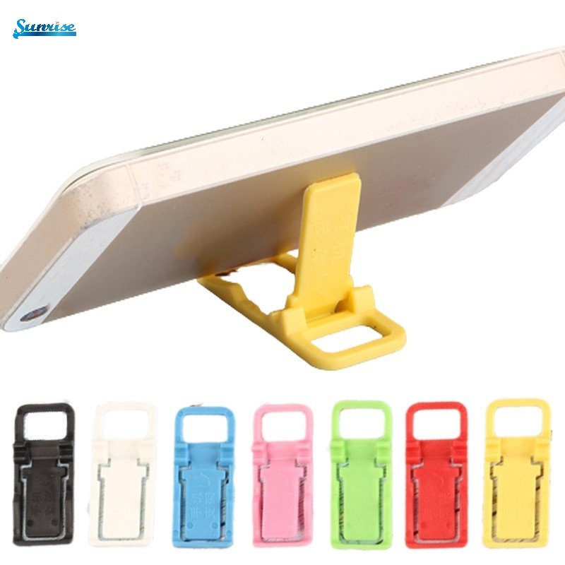 Bracket Lipat Mini Portable Bahan Plastik Warna-Warni Untuk Smartphone Universal