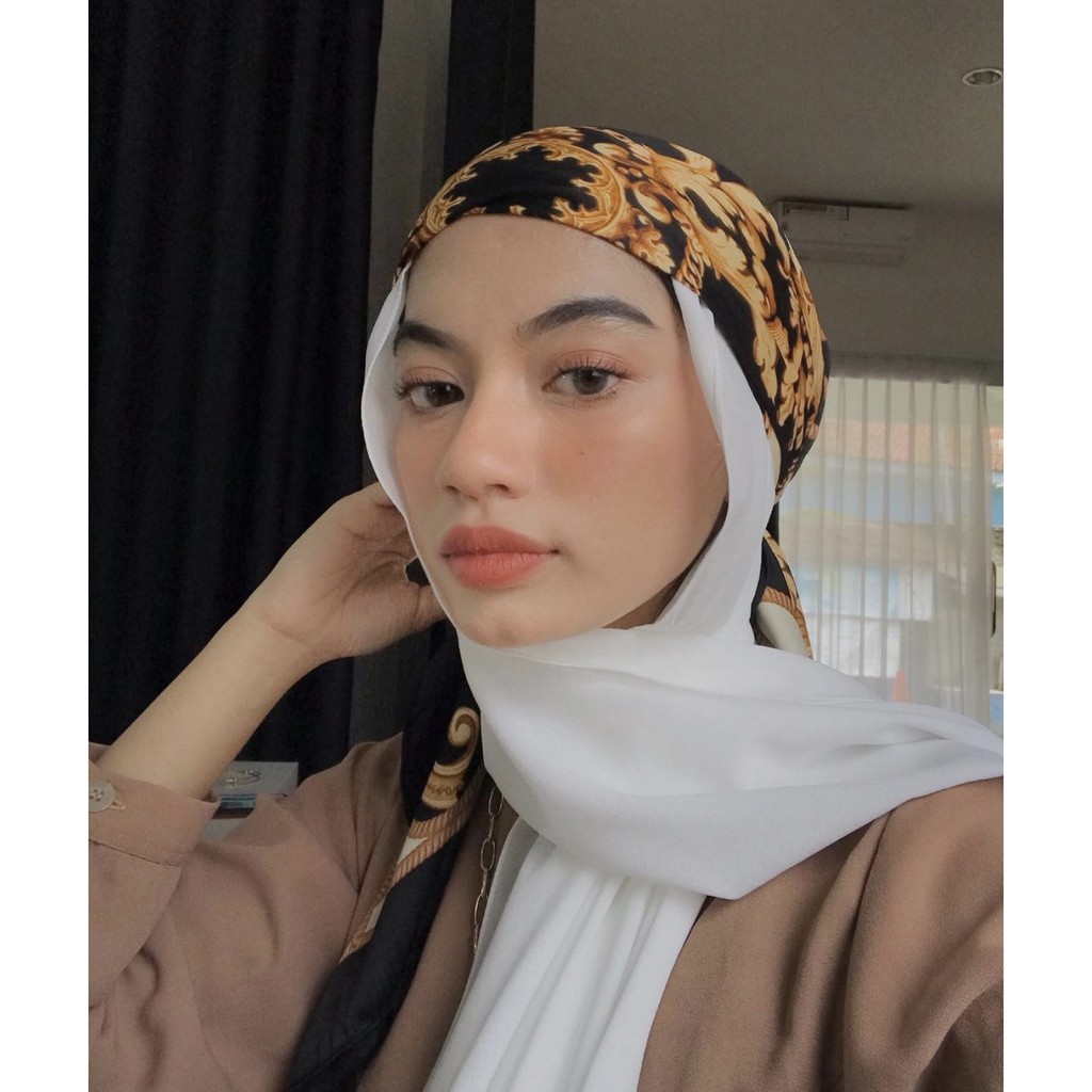 Bandana retro bando square neckscarf slayer aksesoris rambut hairband