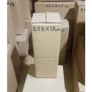 

Kardus Box Packing 6x6x17 cm Baru tebal polos luar dalam