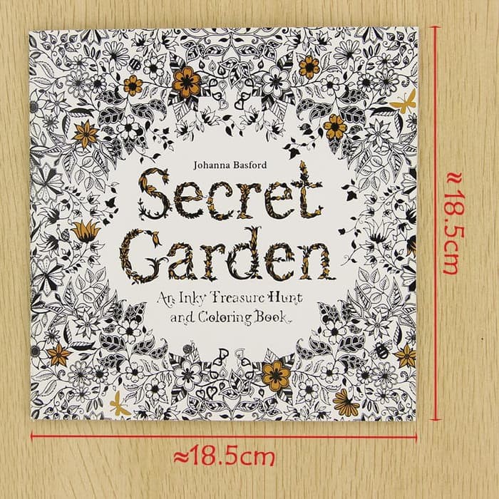 English Edition Coloring Book - SECRET GARDEN (24pages)