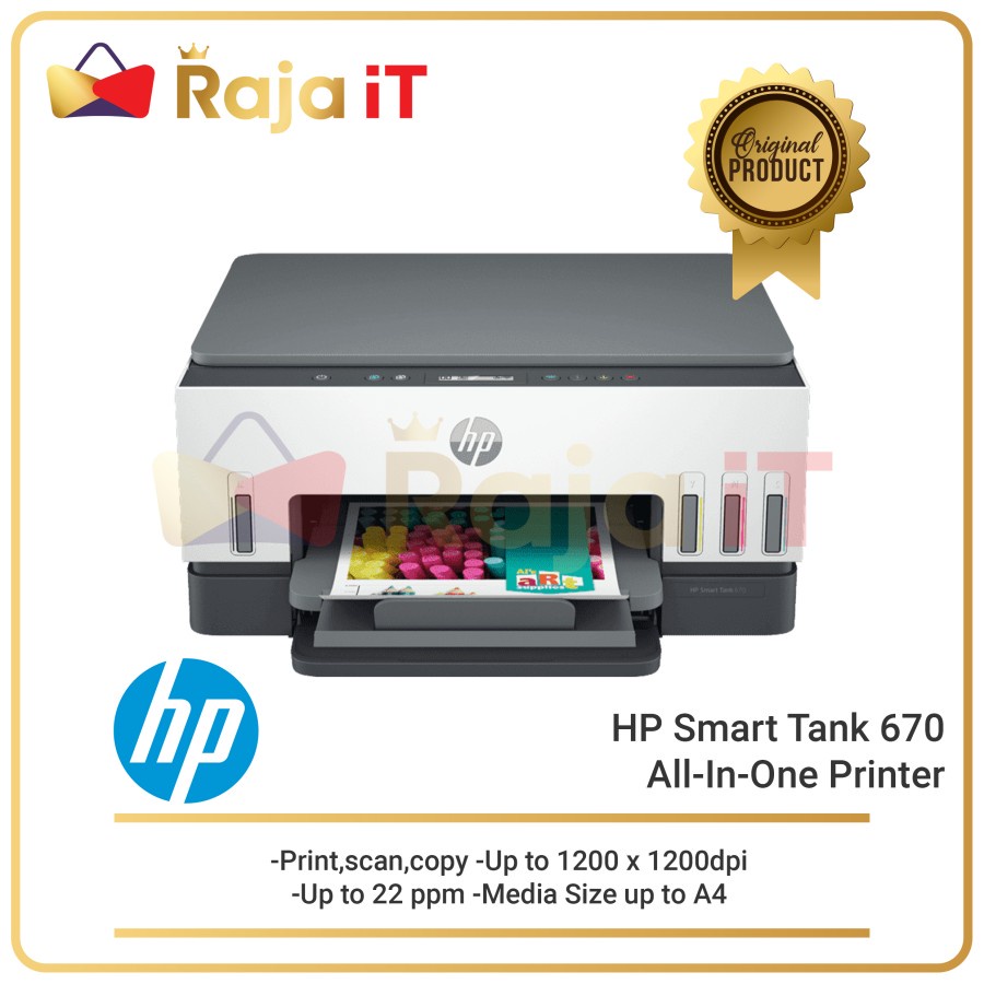 Jual Hp Smart Tank 670 Print Scan Copy Wireless 6uu48a Shopee Indonesia 8108