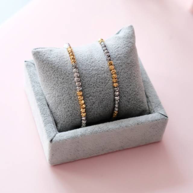 Blinkbychloe Gelang Rantai Fashion Wanita Xuping Vier Lapis Emas 6196