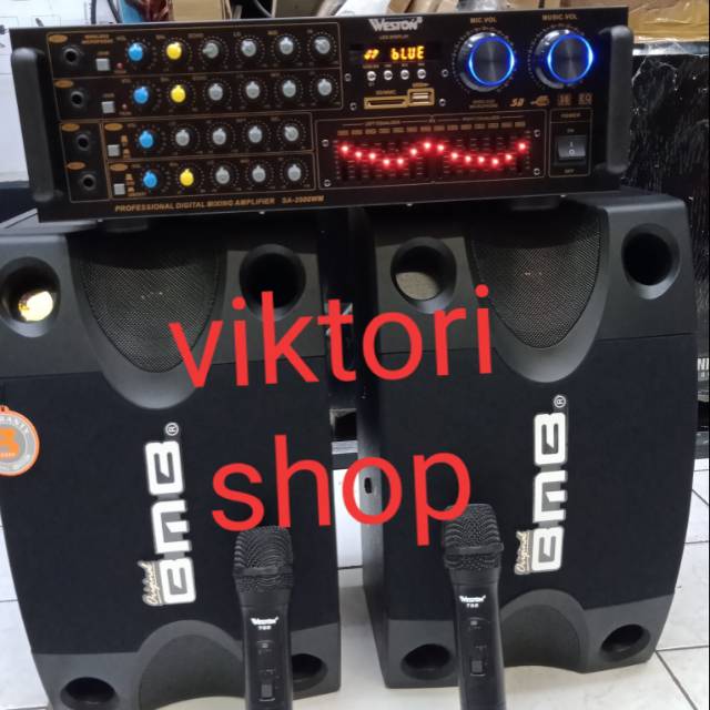 PAKET Sound system speaker bmb karoke