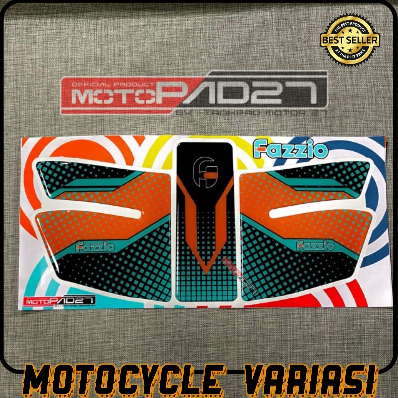 Motopad27 stiker fazzio sticker stiker deckpad Yamaha Fazzio bahan resin timbul premium