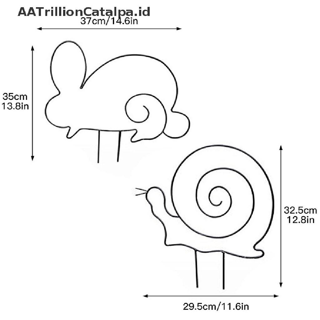 Aatrillioncatalpa 1Pc Frame Penyangga Tanaman Rambat Bahan Besi