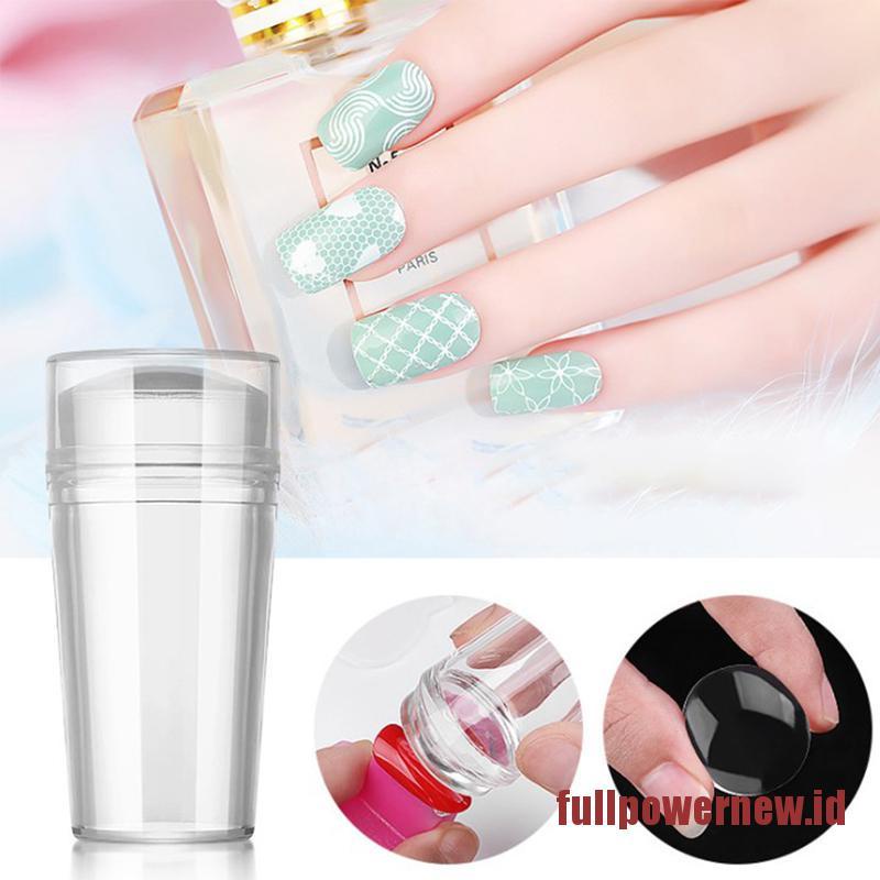 【COD】Nails Design Clear Silicone Nail Art Scraper Nails Gel Nail Polish Stamping