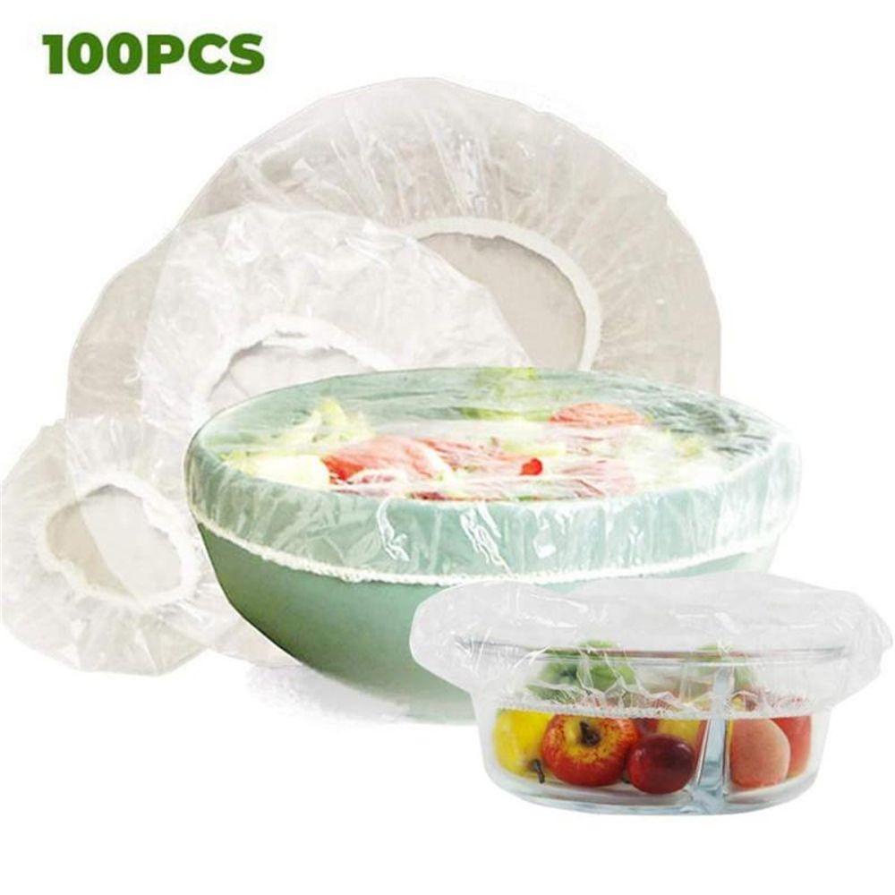 TOP Bowl Cover Reusable 100Pcs Food Fresh Reusable Stretch Suction Bulat Persegi Tutup Silikon