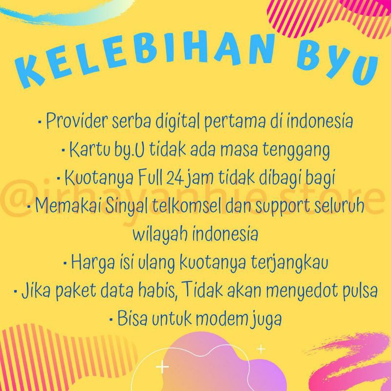 Beli Kartu Perdana Byu Telkomsel Tersedia Nomor Cantik By U Kuota Internet Unlimited Tanpa Fup Seetracker Indonesia