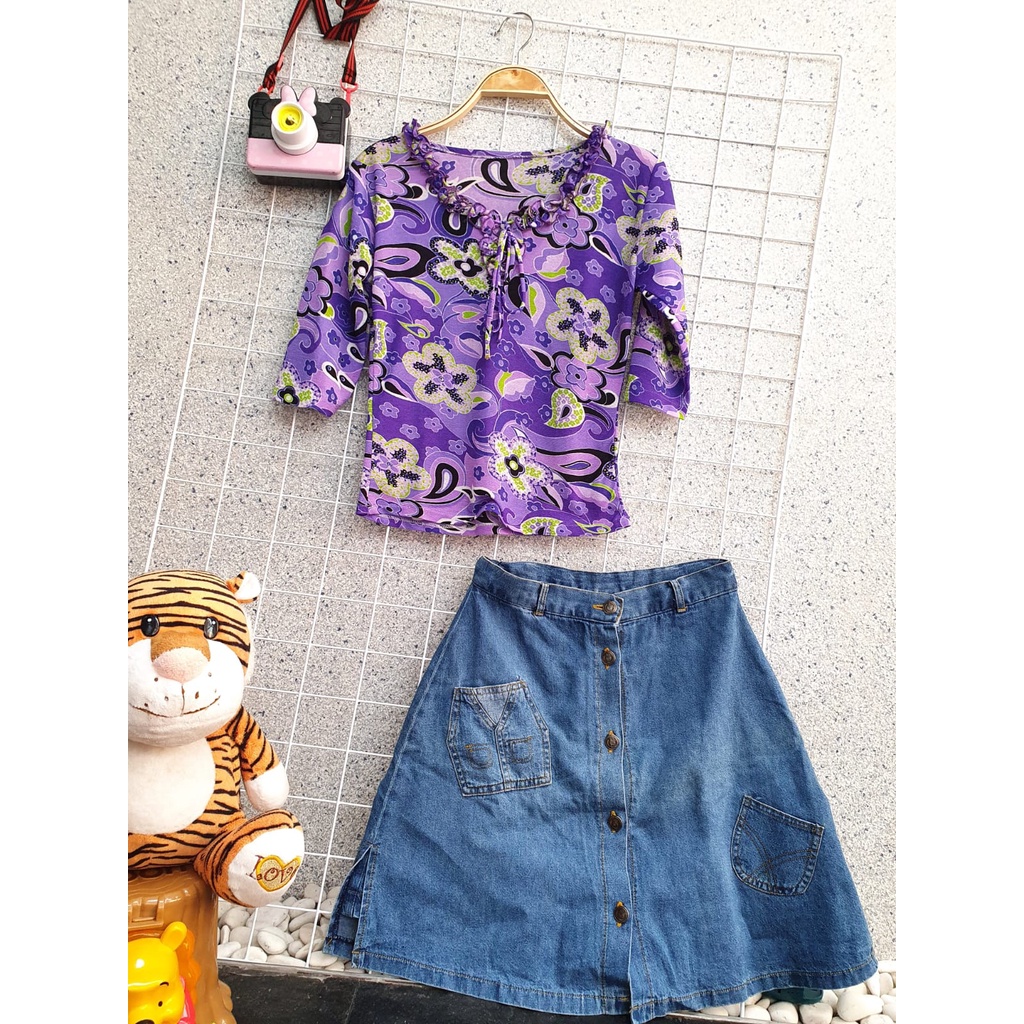 Set Rok Celana Skort Anak Perempuan Remaja Tanggung preloved - set anak perempuan / stelan anak pere