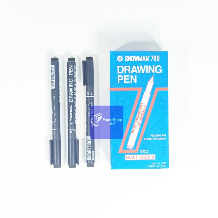

Pendrawing- Drawing Pen Snowman 700 Hitam 0.4 Grosir!!! -Drawing-Pen.