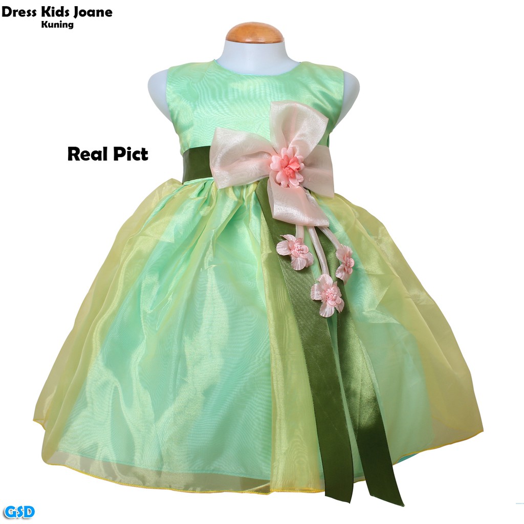 Dress Kids Joane/ Baju Anak Buat Jalan / Dress Pesta Anak Perempuan / Dress Casual / Dress Anak