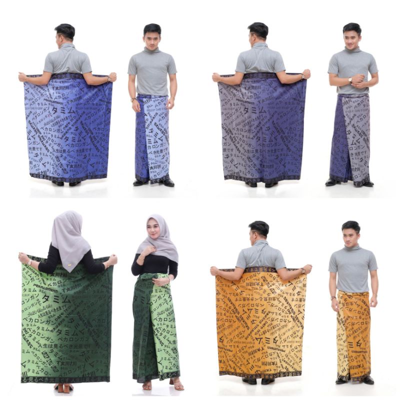 sarung batik pekalongan pria wanita santri putra putri dewasa motif koran jepang terbari 2021 murah