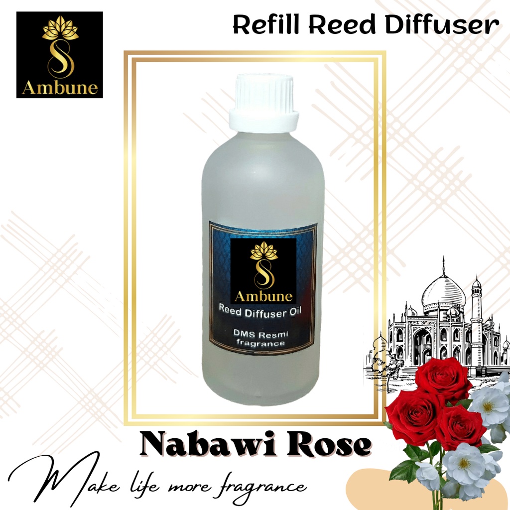 Nabawi Rose - refill reed diffuser 100 ml Ambune