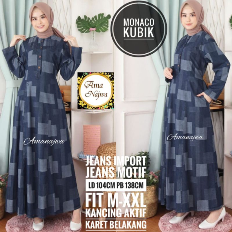 Gamis Monaco Jeans import By Amanajwa