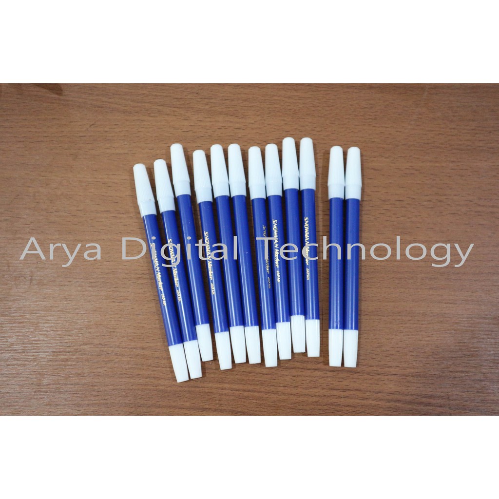 

Spidol Kecil Snowman Marker Pencil Warna Biru Murah Bagus Original