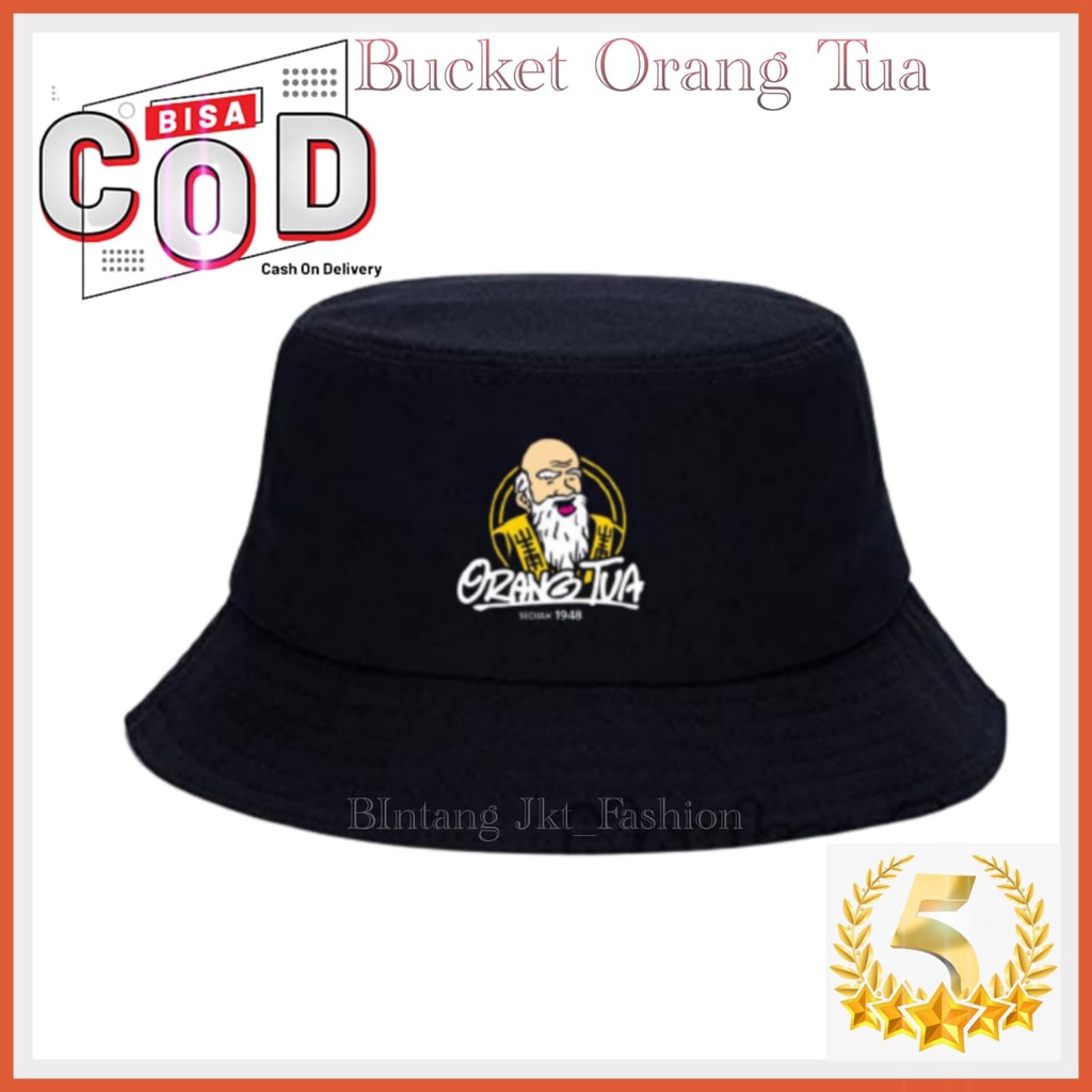 Topi Bucket Hat's Orang Tua Higt Quality// Bisa(COD) Bayar Di Tempat// Bucket Orang Tua Stely Pria W