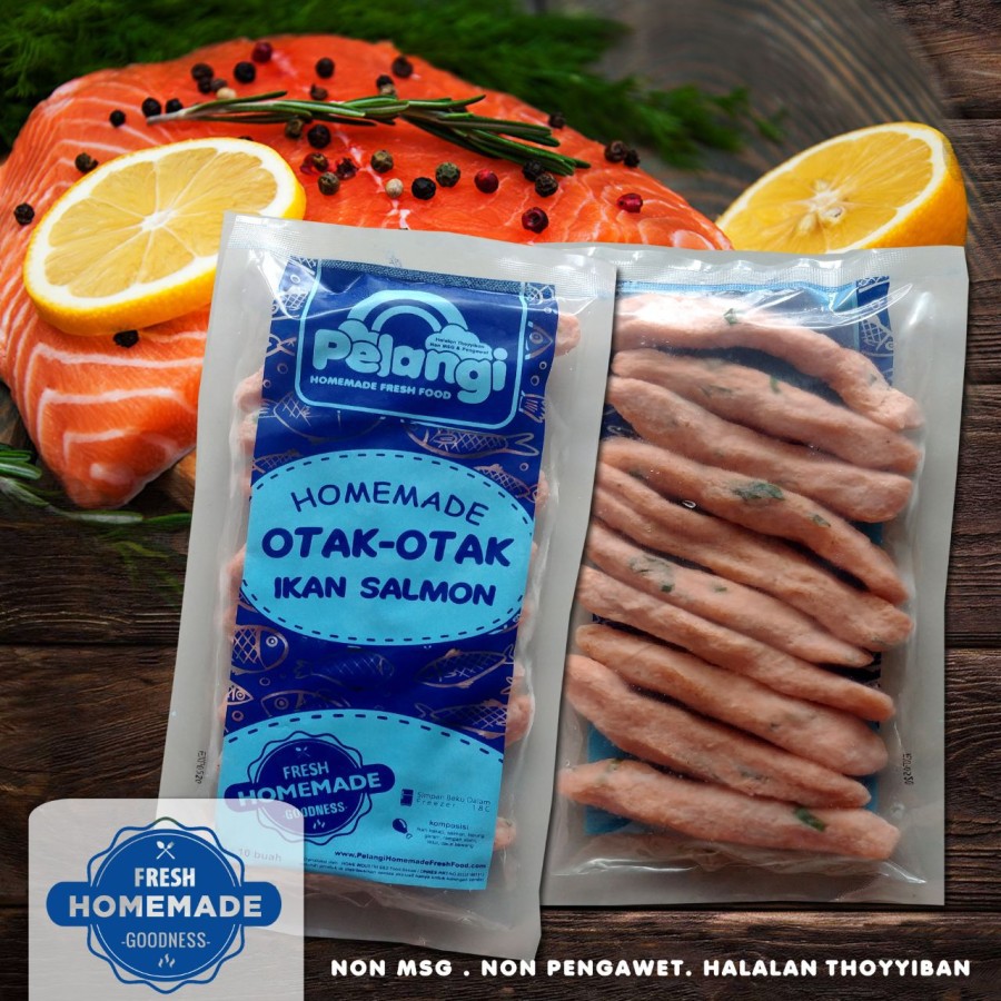 

Otak-Otak Salmon Premium Non MSG - Pelangi Anak Healthy / Frozen Food Sehat