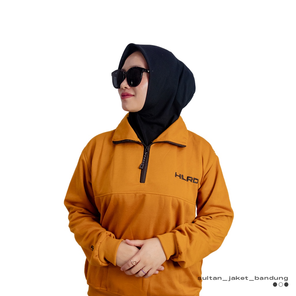 Turtleneck Zipper  Holyrider II Sweater kerah tinggi trendy Pria &amp; Wanita