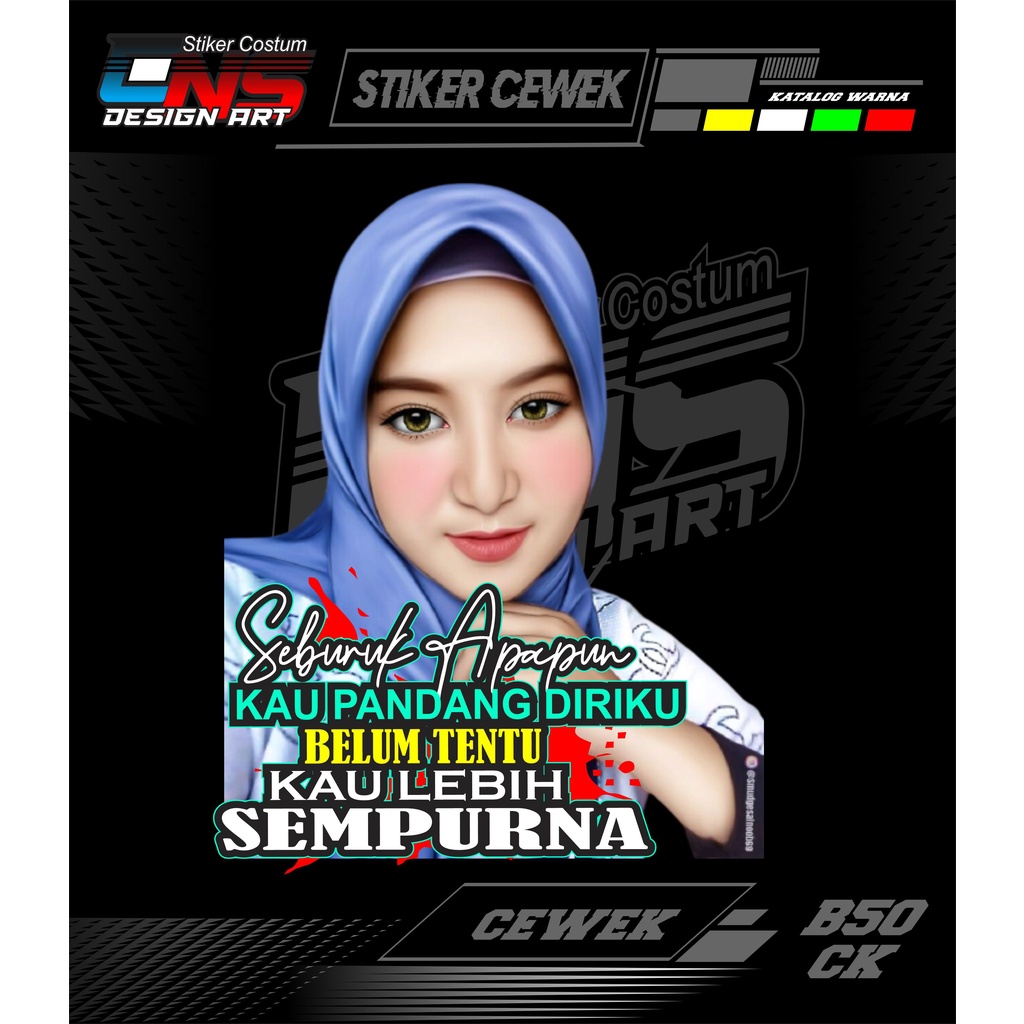 stiker cewek stiker mobil stiker motor stiker truk stiker variasi stiker cewek