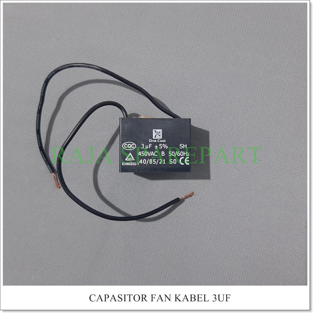 F3 Kapasitor Kipas Angin - CAPASITOR 3UF KABEL