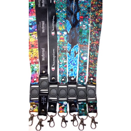 

cetak tali lanyard print 2 sisi full color design bebas suka-suka