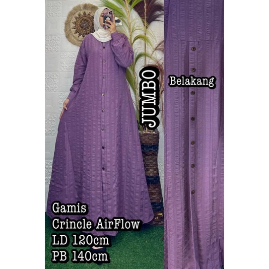 GAMIS CRINCEL JUMBO | GROSIR PAKAIAN WANITA TERMURAH MEDAN
