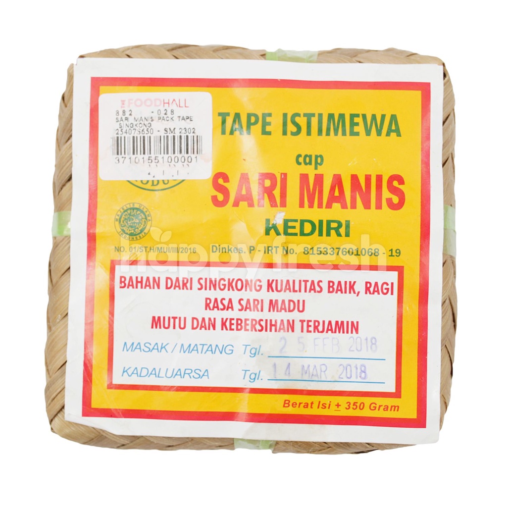 

Tape Singkong Istimewa Cap Sari Manis Kediri 350gr