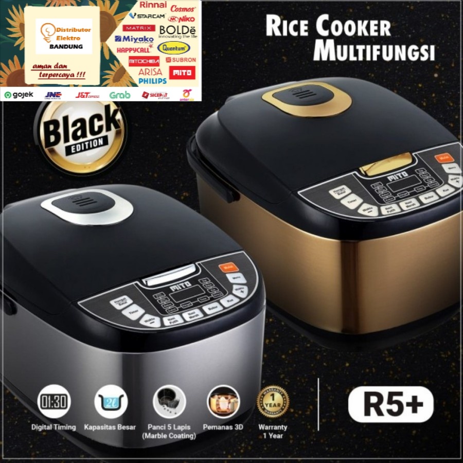 Rice Cooker Mito R5 Plus 8 In 1 Digital 2 Liter