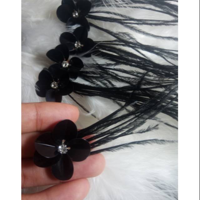 Bunga payet Bulu Ostrich