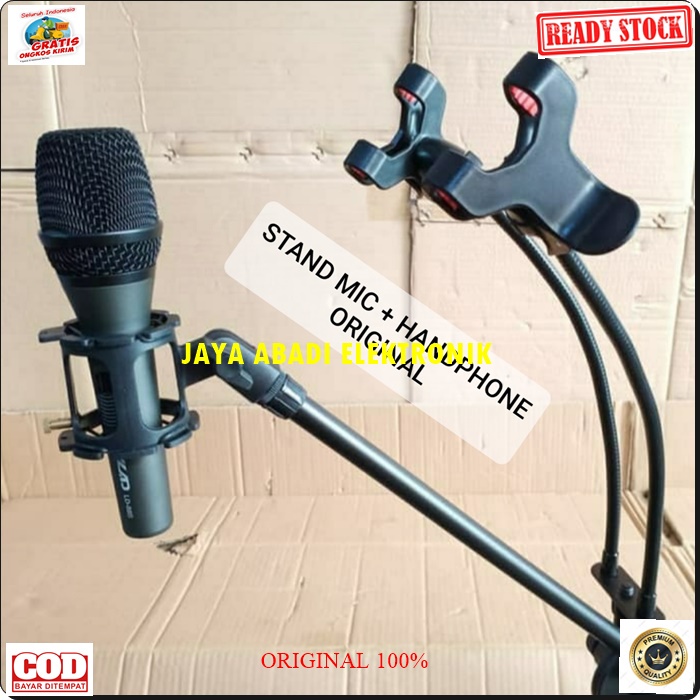 G430 BETAVO STAND MIC BAHAN FULL BESI HOLDER 3 CABANG 3IN1 KAKI TIGA 1.7 METER BISA UNTUK SEGALA  MICROPHONE TEMPAT GANTUNG TIANG PEGANGAN LANTAI UBIN PENYANGGA MIKROPON DAN HANDPHONE TIANG PENYANGGA PELINDUNG SANGAT PRAKTIS DAN AMAN HARGA TERJANGKAU