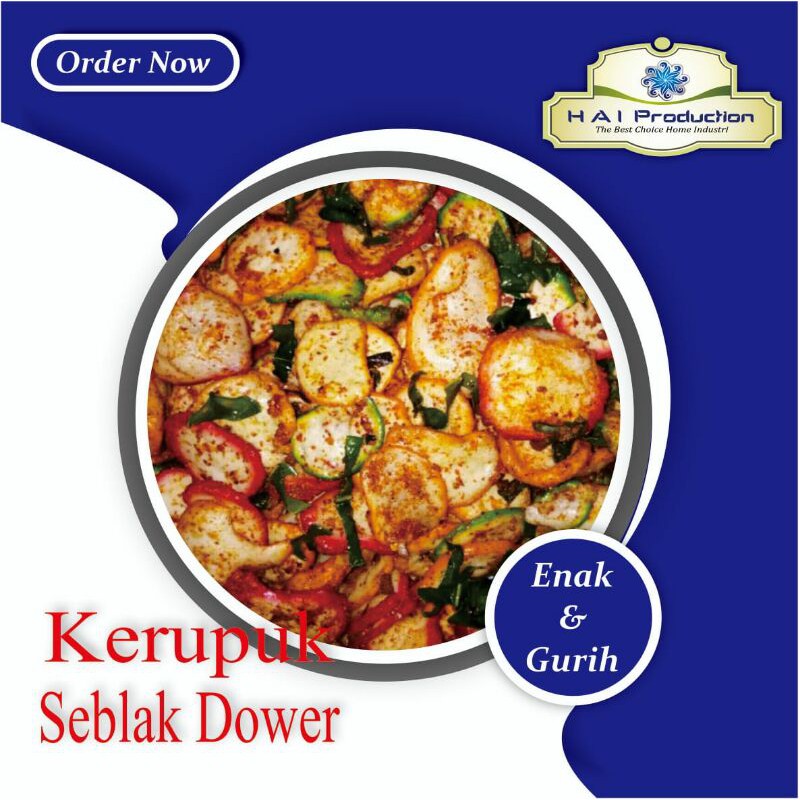 

KERUPUK SEBLAK DOWER / SEBRING / KERUPUK BANTAT / ANEKA CEMILAN 500 Gram