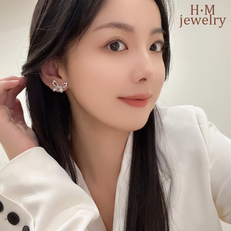 2022 Anting Tusuk Model Kupu-Kupu Hollow Mewah Kualitas Tinggi Untuk Wanita