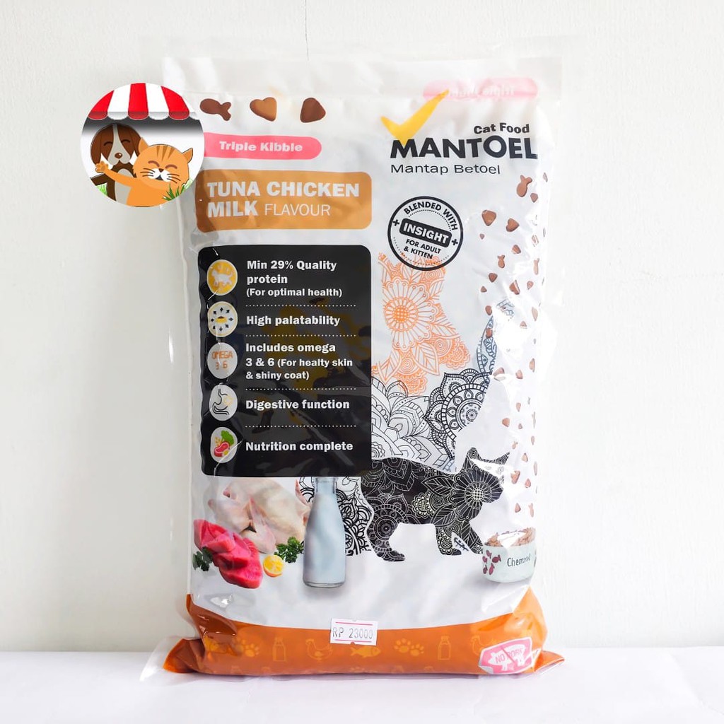 Makanan Kucing Mantoel Kitten Adult 800gr Cat Food