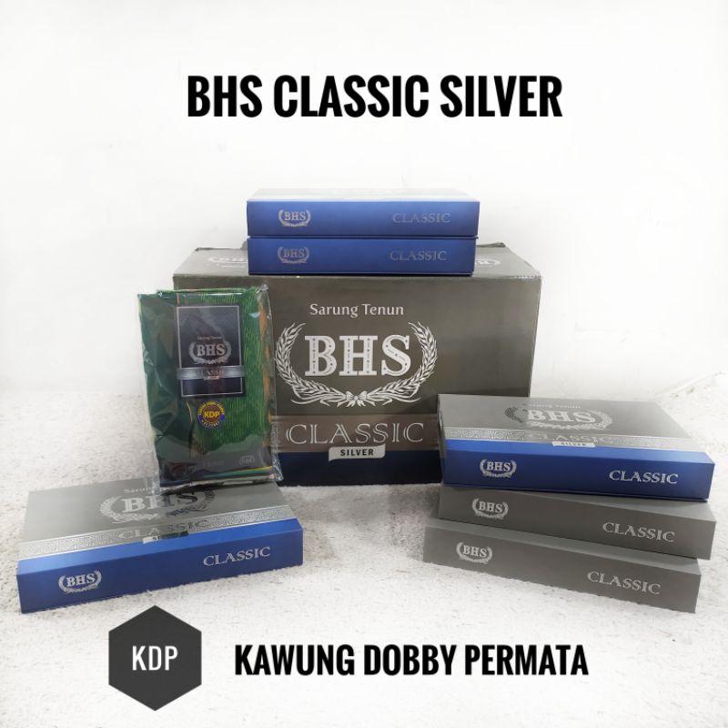 Sarung BHS Classic Silver Kawung Dobby Permata (KDP) Ecer Grosir SN