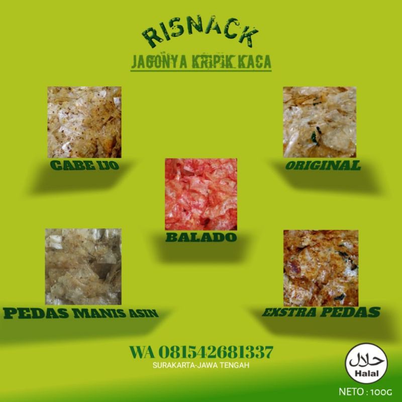 

KERIPIK KACA POUCH 100GR