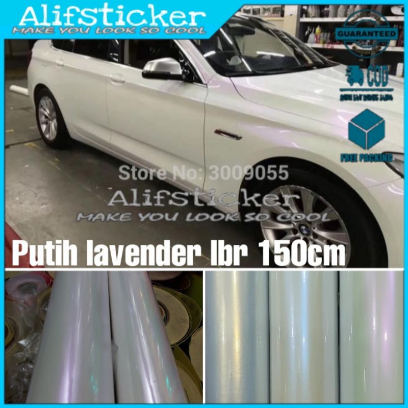 Stiker Skotlet Putih Lembayung Lebar150cm Sticker Putih Mutiara Untuk Mobil Dan Motor
