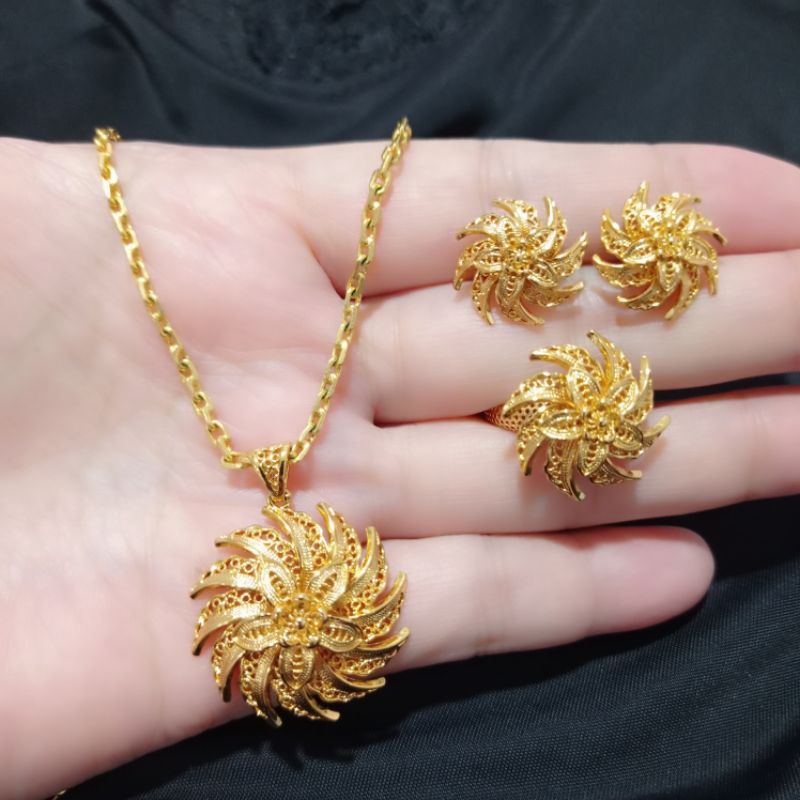 Set Kendari Replika Emas Set Xuping Titanium