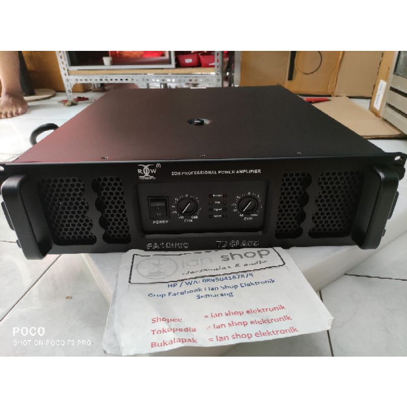 Power Amplifier RDW FA16000 Power RDW FA 16000 Class TD Original 2500 Watt Subwoofer Garansi Resmi