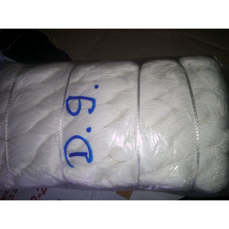 Benang nylon nilon ukuran D3 D6 D9 D18 D21 D24 D27 D45 D75 D90 warna putih dan hitam