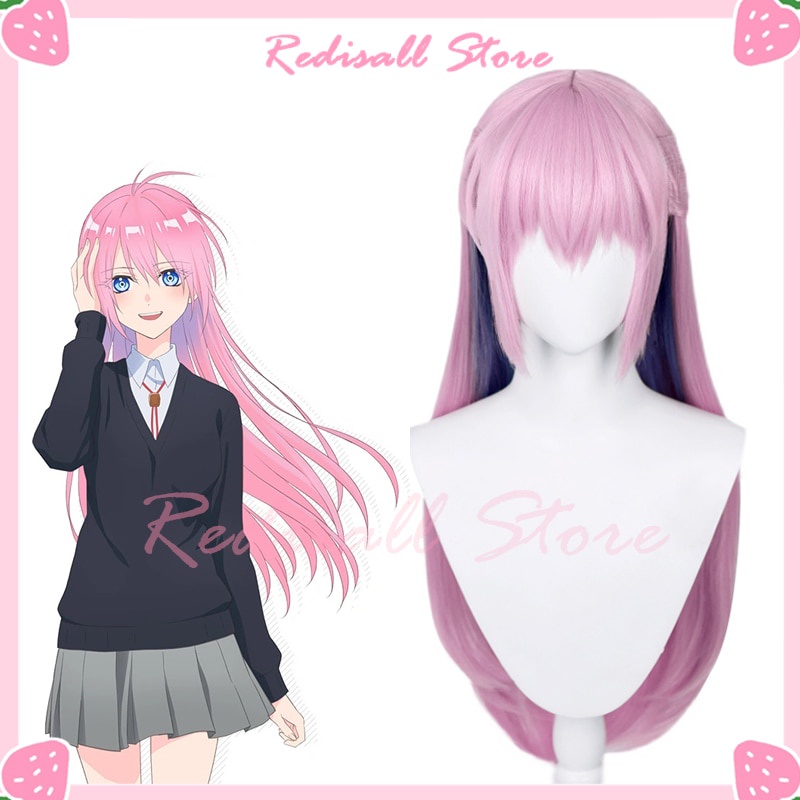 PREORDER Kawaii Micchon Shikimori Cosplay Wig Anime Shikimori Not Just A Cutie Long Pink Hair Heat R