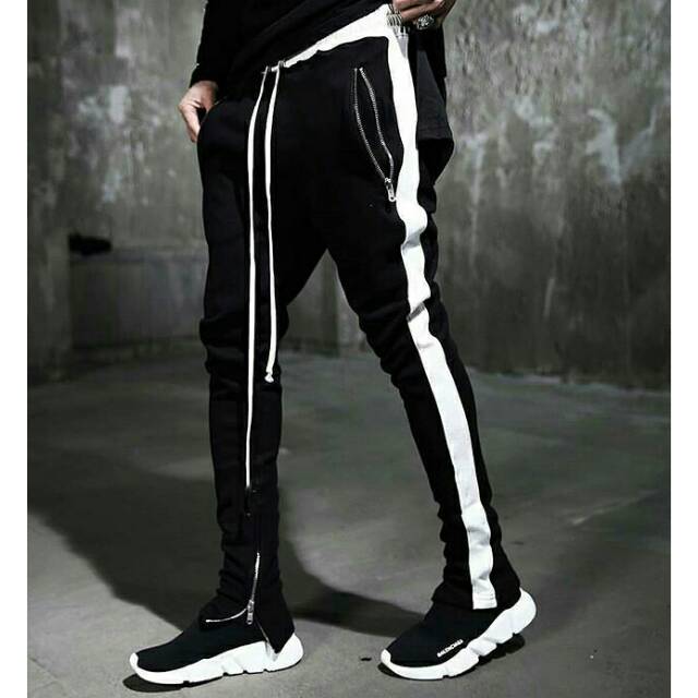 sweatpants with zipper legs