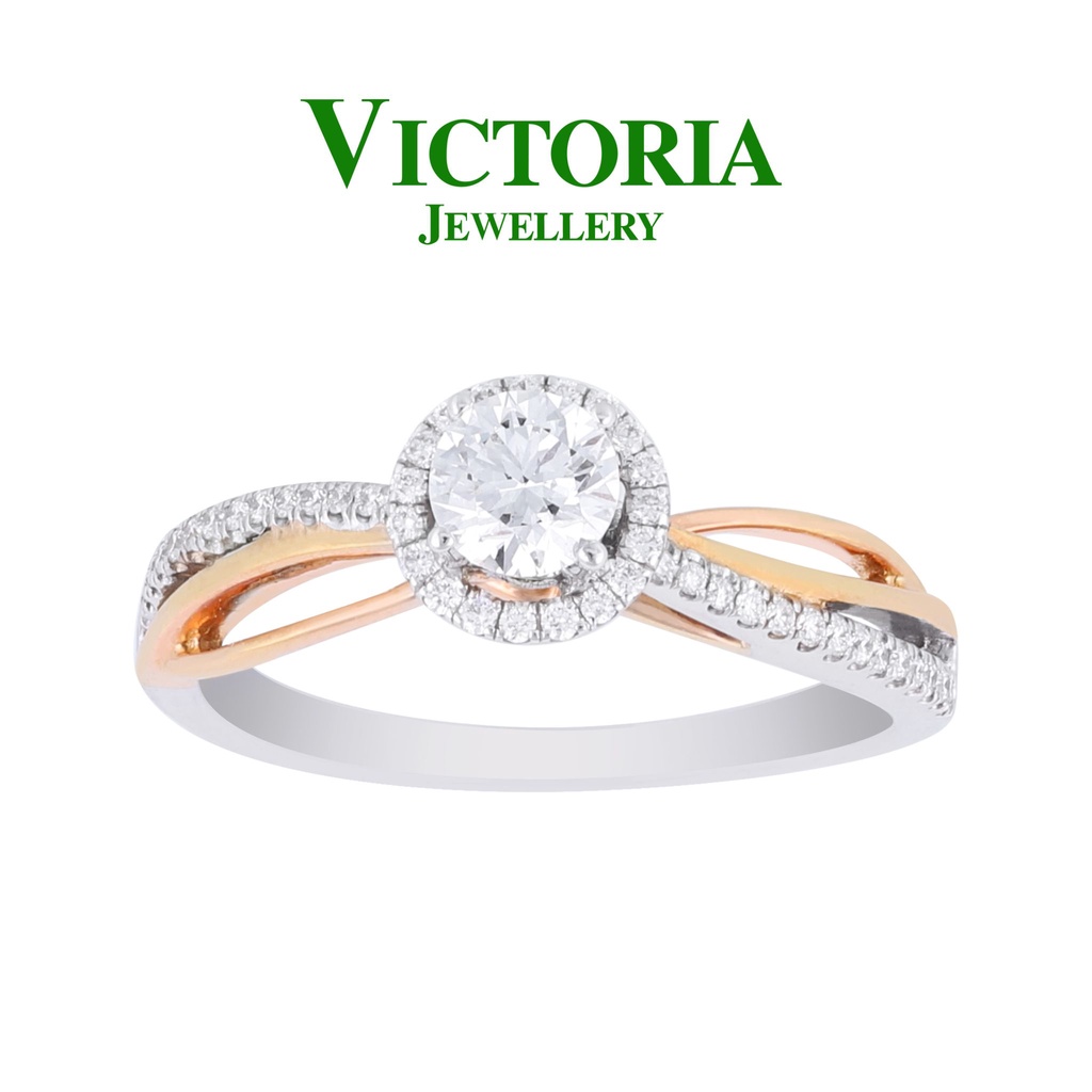 Cincin Berlian Sertifikat GIA VFLR800440 Victoria Jewellery