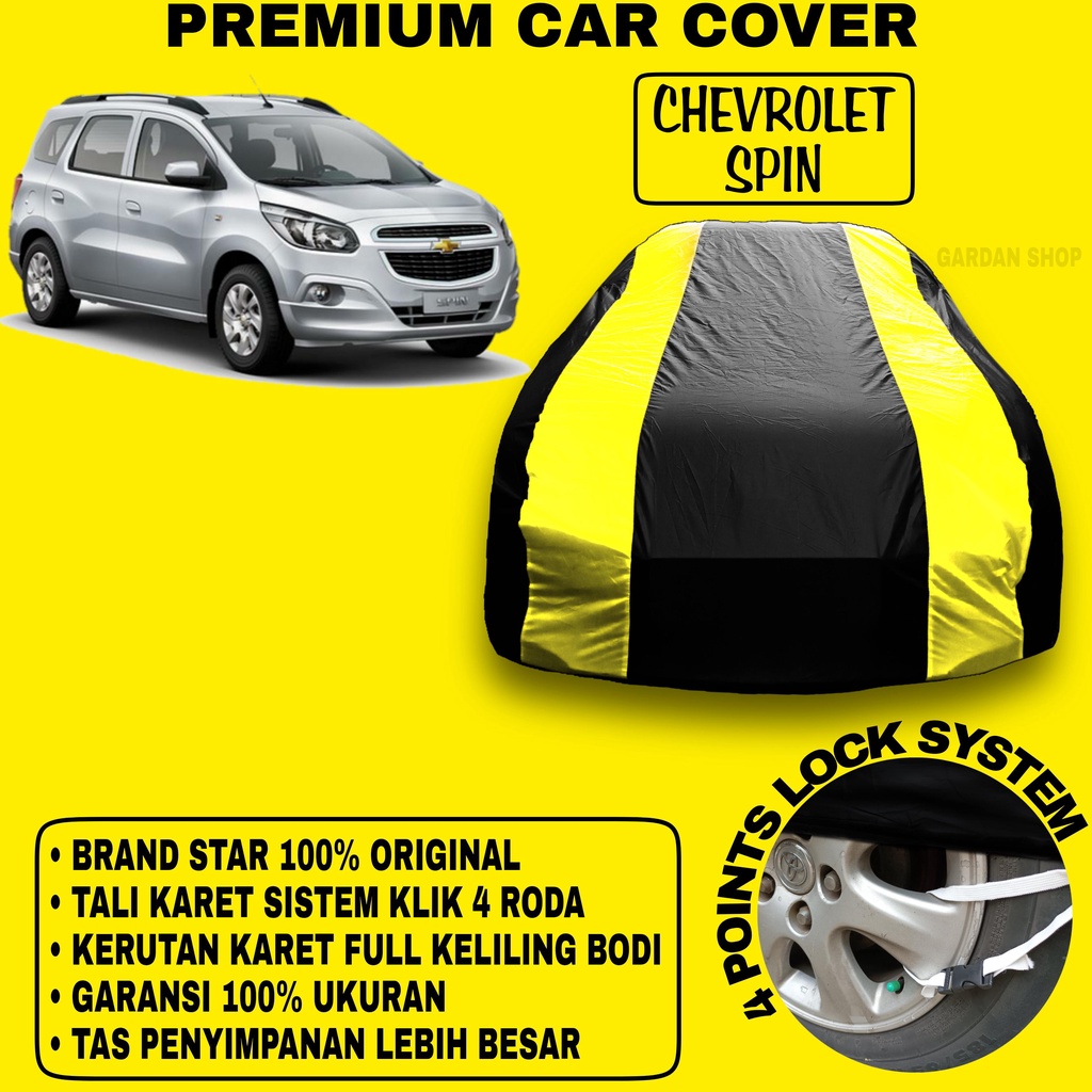 Body Cover CHEVROLET SPIN Sarung Strip KUNING Penutup Pelindung Bodi Mobil Chevrolet Spin PREMIUM