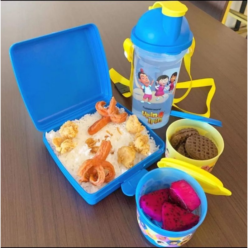 upin ipin lunch set/upin ipin Tupperware/upin ipin tumbler/bekal upin ipin/tumbler tupperware