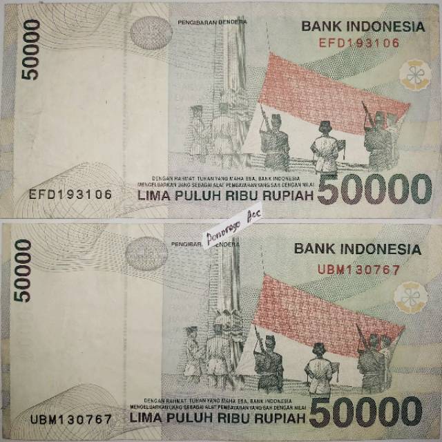 Uang kuno 50000 rupiah wr supratman 50rb wage rudolf soepratman wr soepratman tahun 1999