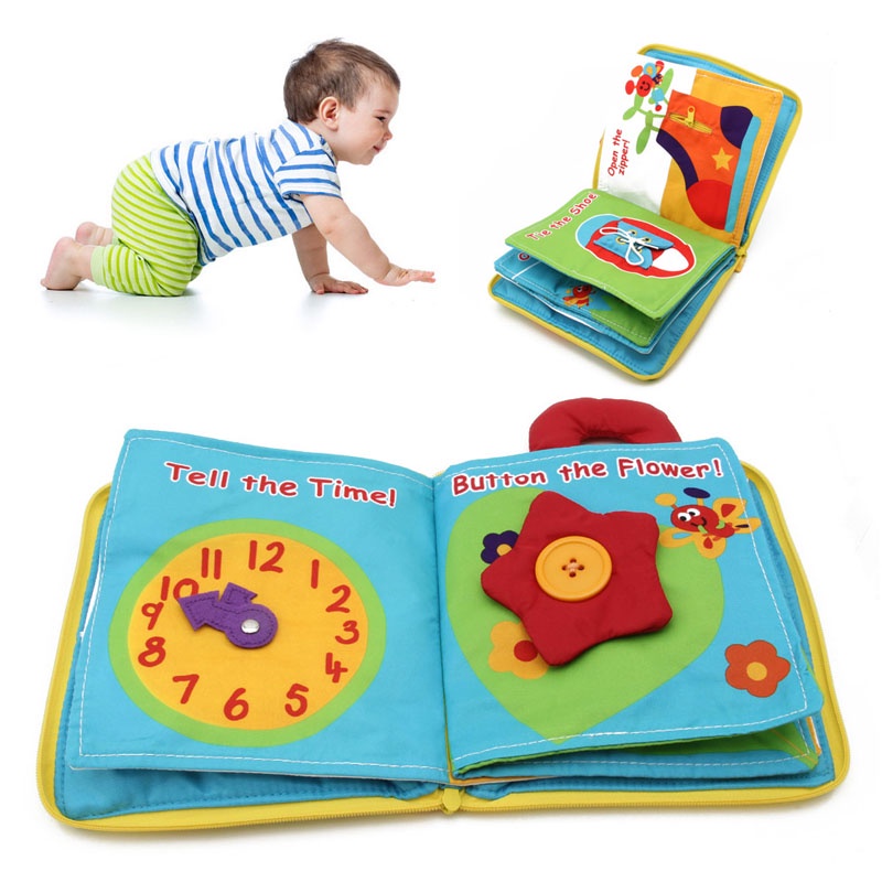 Mary Baby Cloth Book Sensory Toy Pusat Aktivitas Mengajar Paud Mainan Interaktif