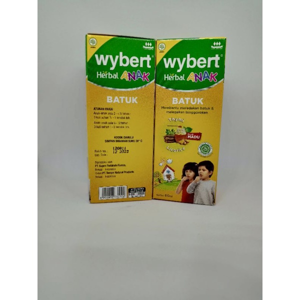 WYBERT HERBAL ANAK 60 ML - OBAT BATUK HERBAL UNTUK ANAK - ED 02/2025