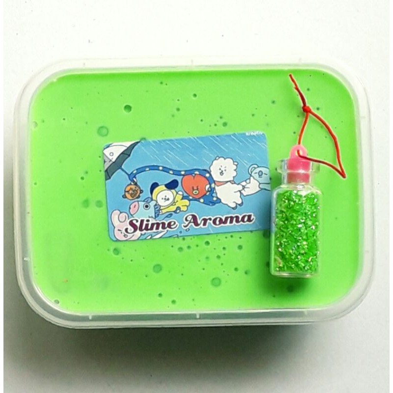 Paket Slime Aroma 200 g dan glitter mini 6 g