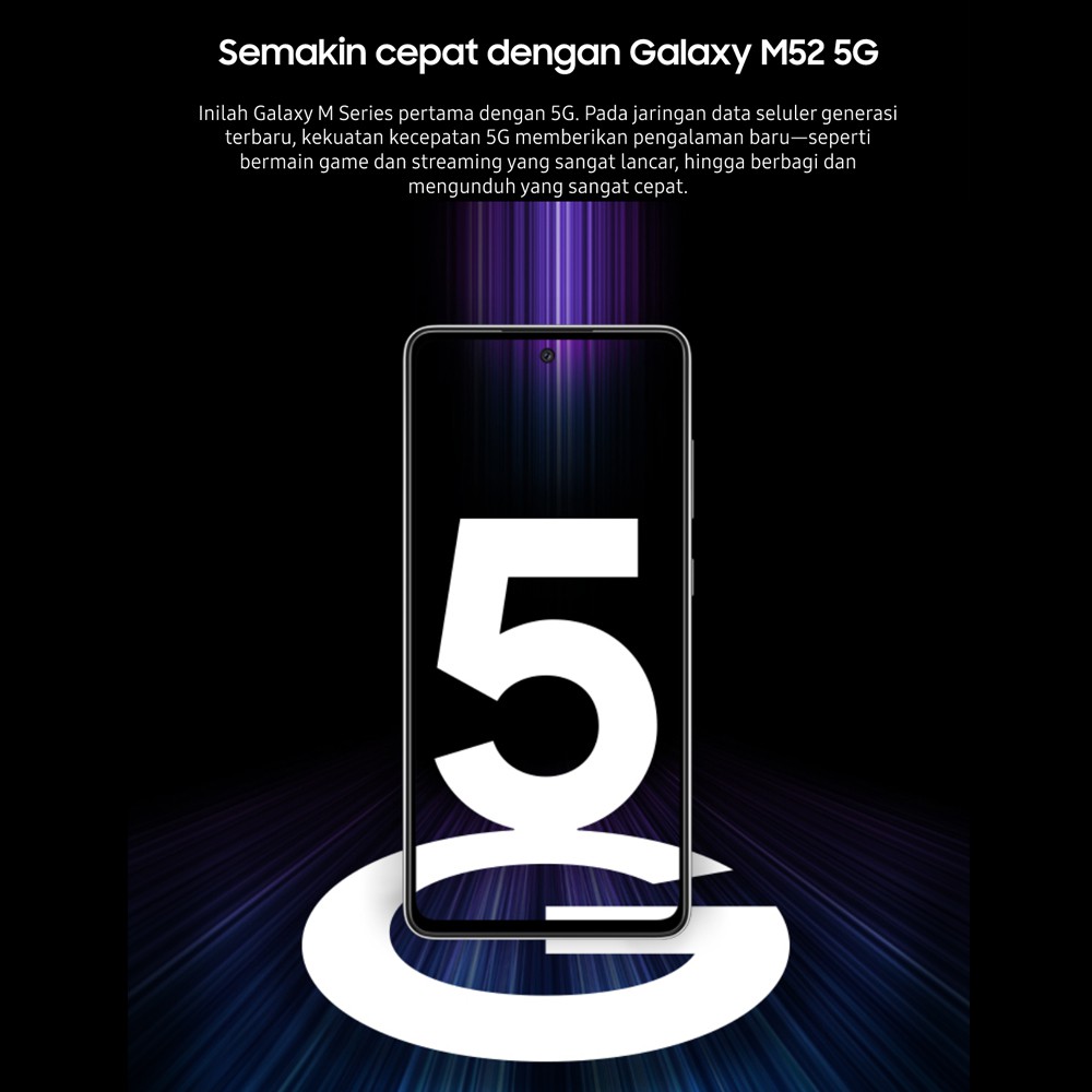 Samsung Galaxy M52 5G 8/128 GB RAM 8 ROM 128GB Handphone Hp Smartphone Android Original Garansi-6