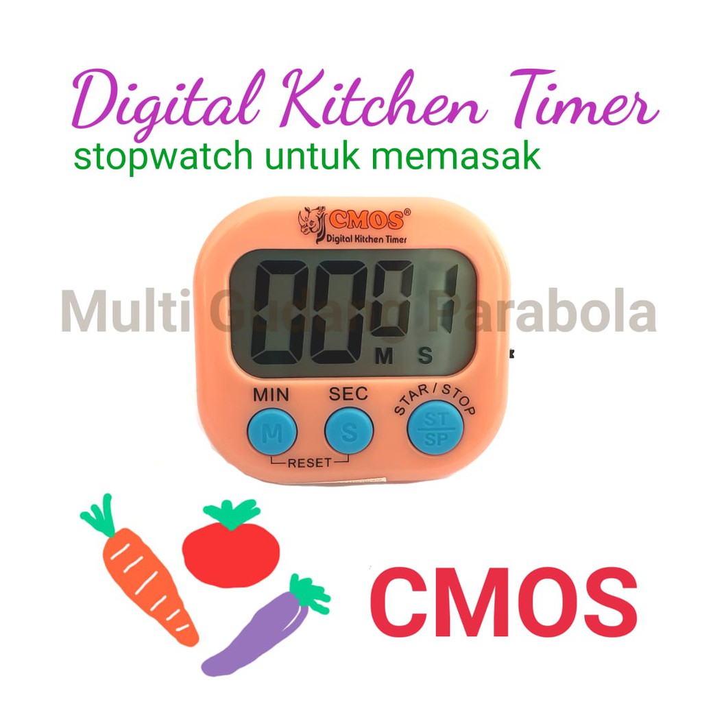 DIgital Kitchen Timer Stopwatch Alarm untuk memasak dapur